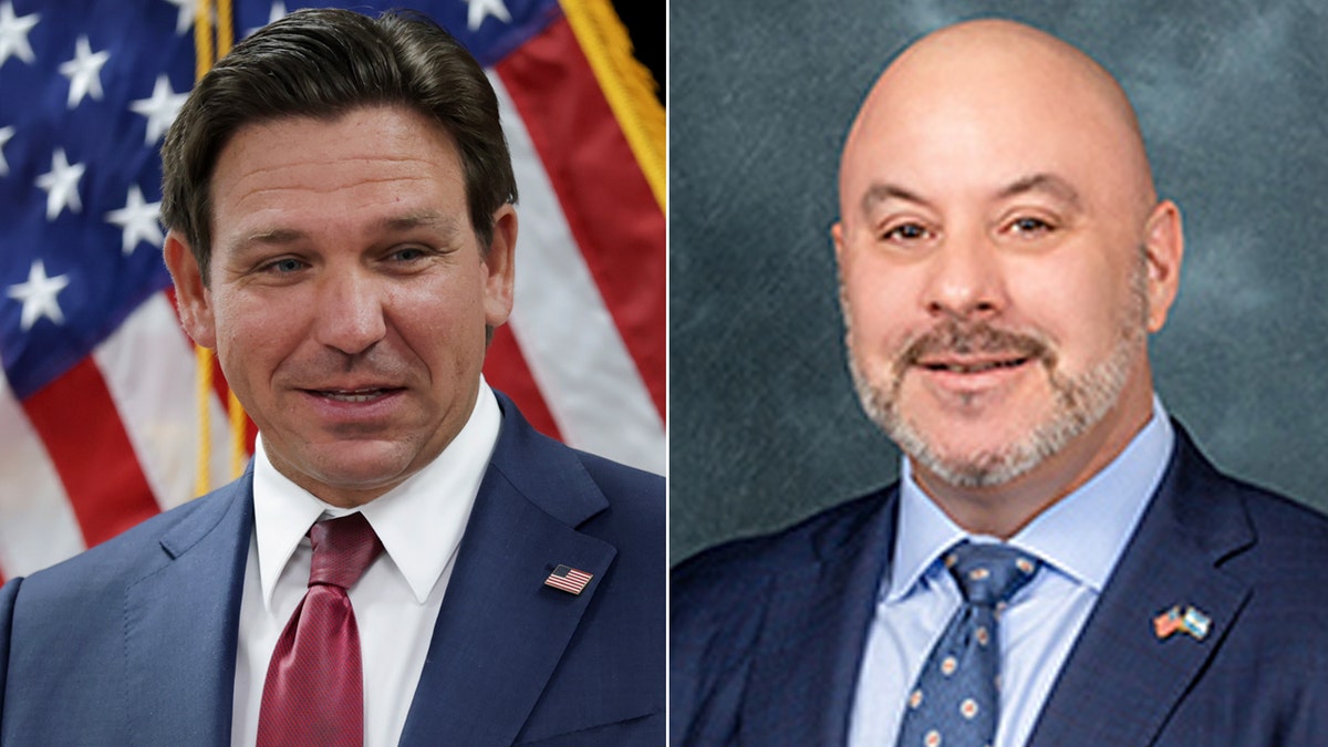 Left: Gov. Ron DeSantis; Right: Florida state Sen. Blaise Ingoglia