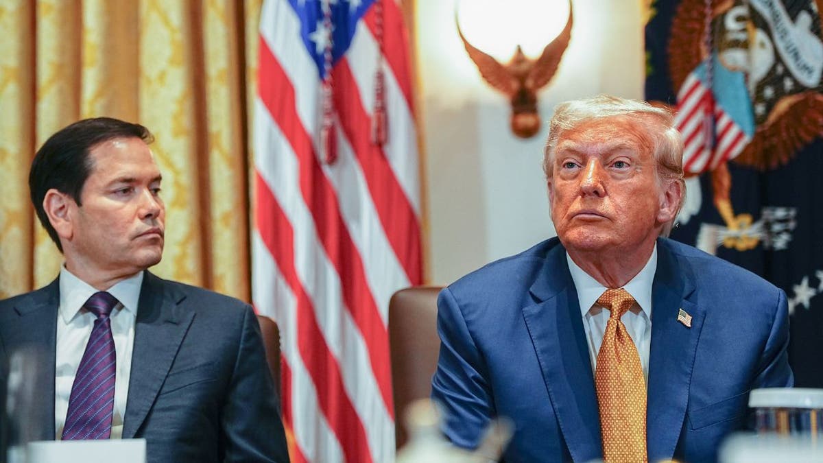 Marco Rubio and US President Donald Trump