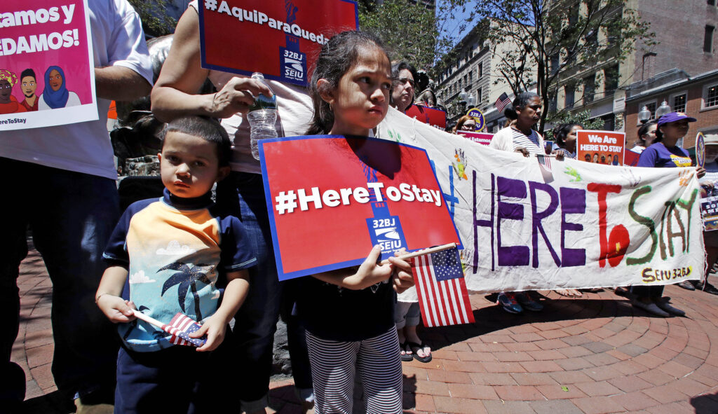 The Department of Homeland Security granted temporary protected status to Salvadorans following two earthquakes that devastated the Central American country in 2001. (AP Photo/Charles Krupa)