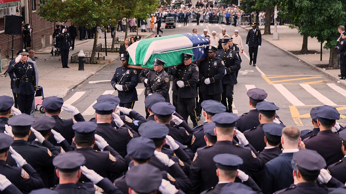 Funeral for NYPD officer Didarul Islam