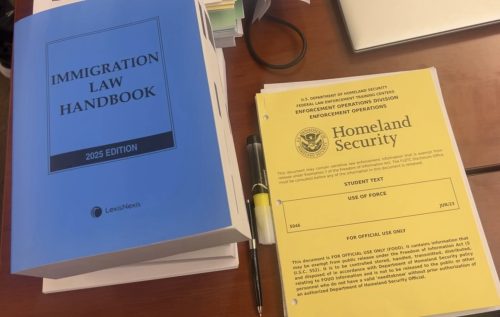 Immigration law is at the center of federal immigration officers' training at the Federal Law Enforcement Training Center in Glynco, Georgia.