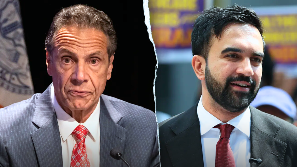 Split of former New York Governor Andrew Cuomo and NYC's Democratic socialist candidate for mayor Zohran Mamdani