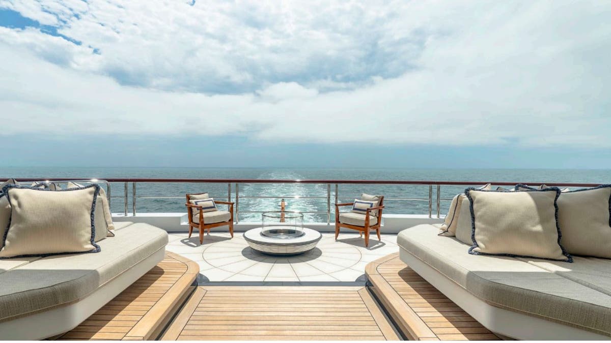 A view from the yacht Amadea's deck