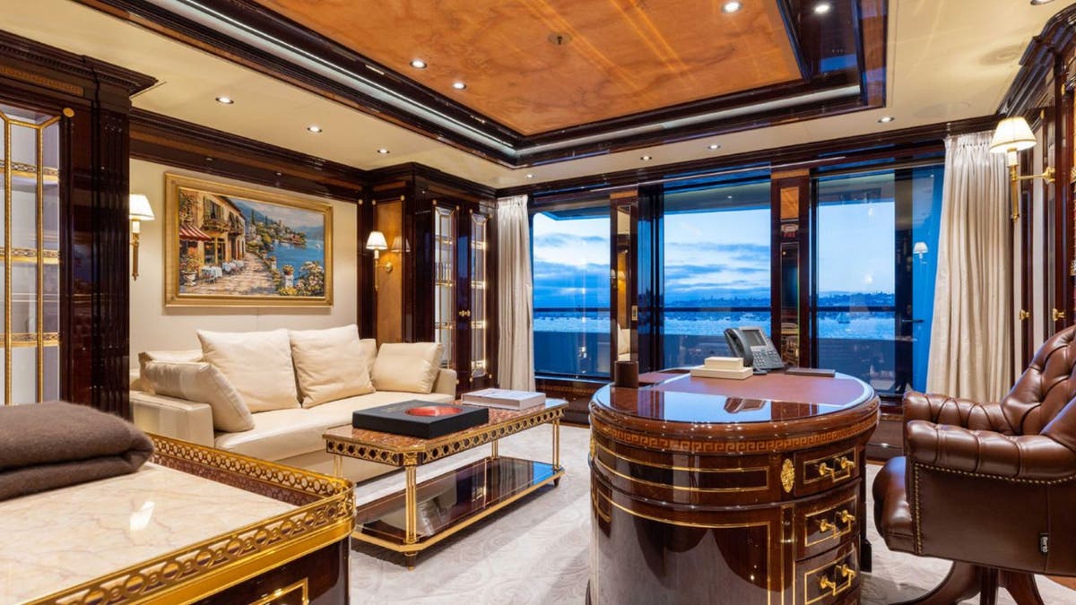 Amadea russian yacht owner's office