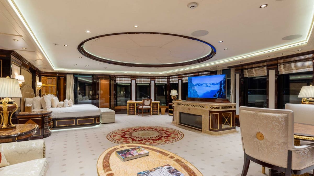 The owner stateroom on the Amadea