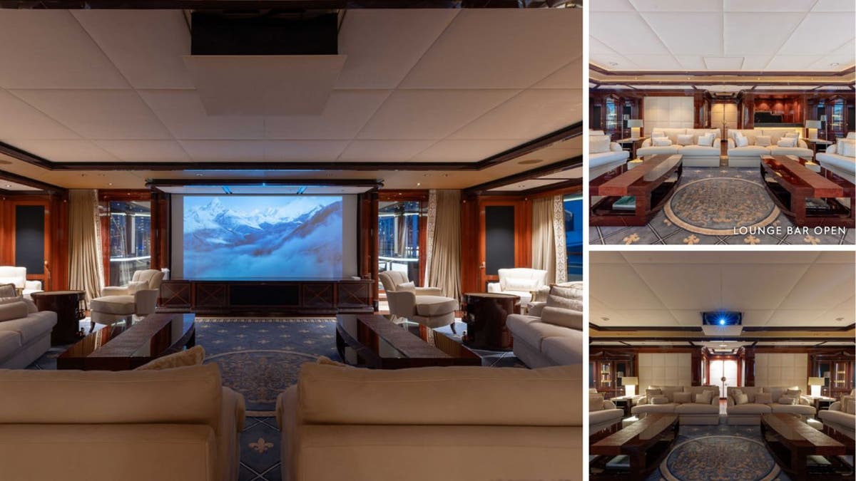 private cinema on the Amadea yacht