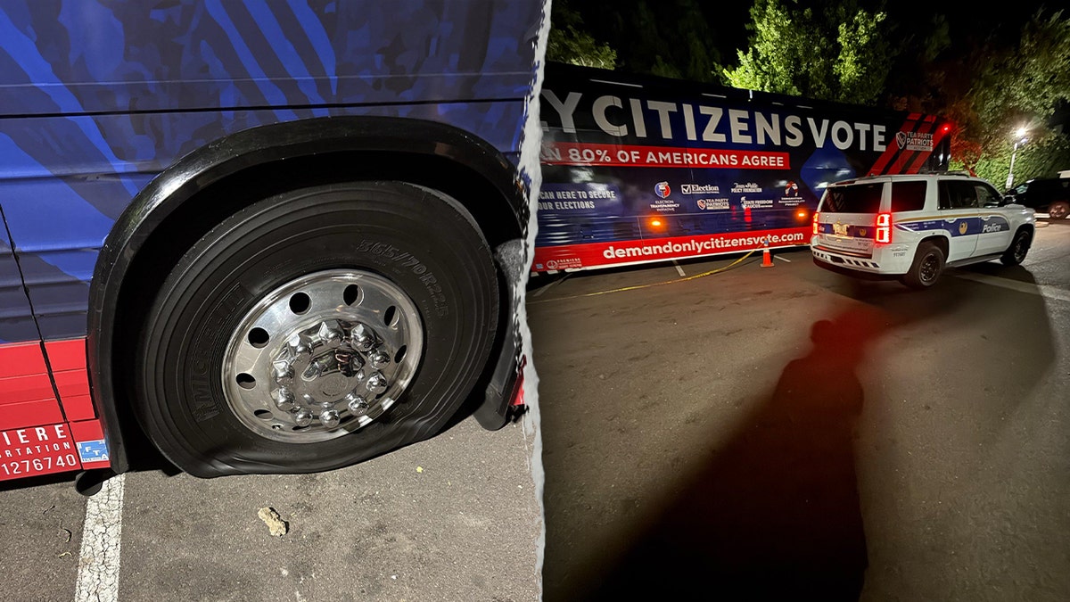 Tea Party bus vandalized