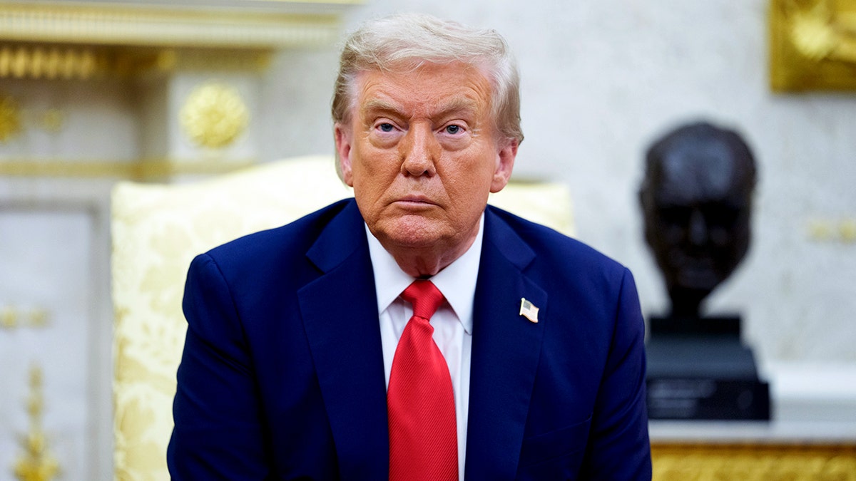 President Trump at the Oval Office.