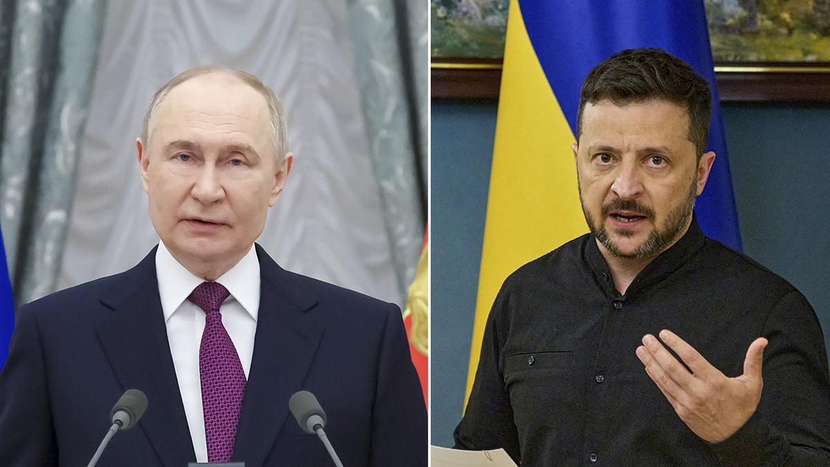 Russia's Putin and Ukraine's Zelenskyy