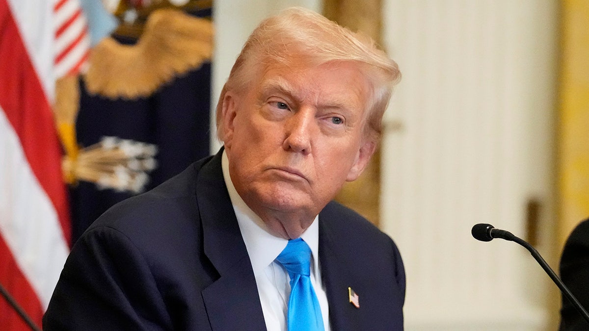 Donald Trump listens