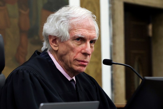 Judge Arthur Engoron presides during closing arguments in the Trump Organization civil fraud trial in New York State Supreme Court in New York, Jan. 11, 2024. (Shannon Stapleton/Pool Photo via AP, File)
