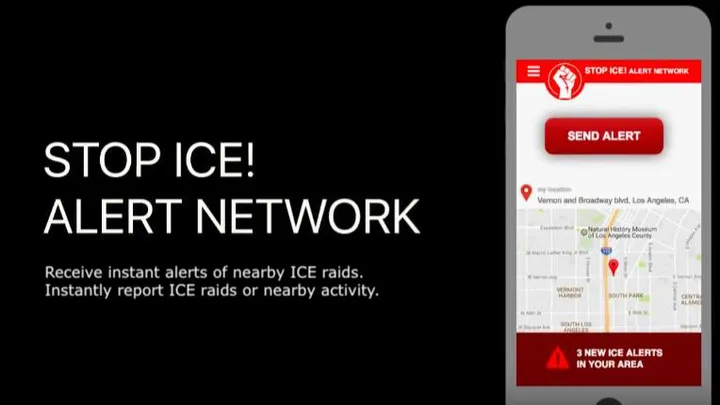 A promotional graphic on StopIce's GoFundMe page