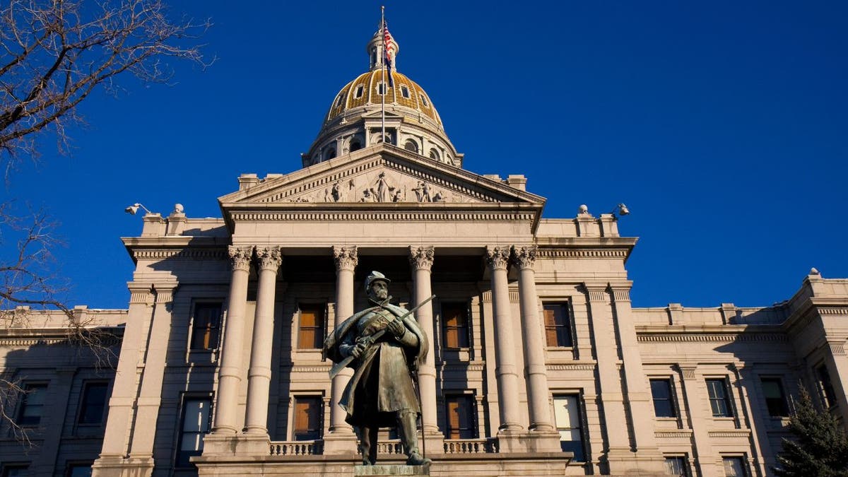 The Colorado State Capitol building in Denver.