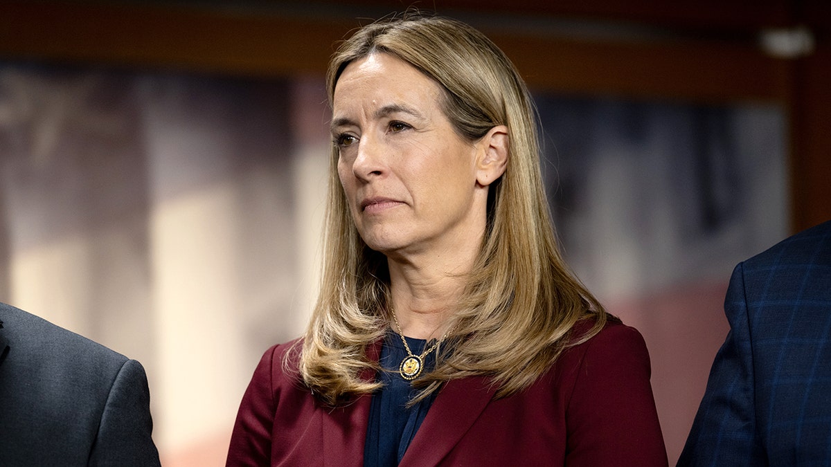 Rep. Mikie Sherrill at press conference