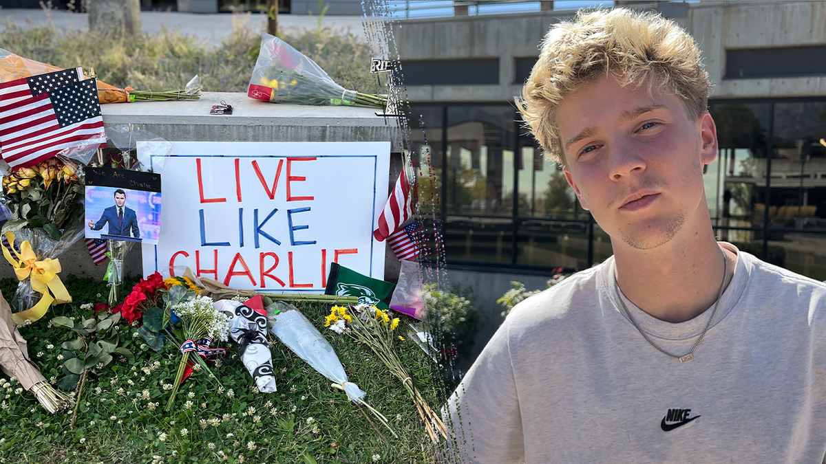 Students honor Charlie Kirk at Utah Valley University