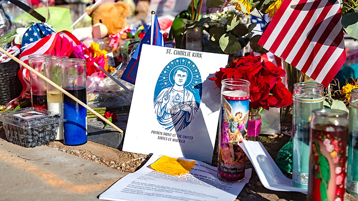 Charlie Kirk's memorial at TPUSA in Phoenix.
