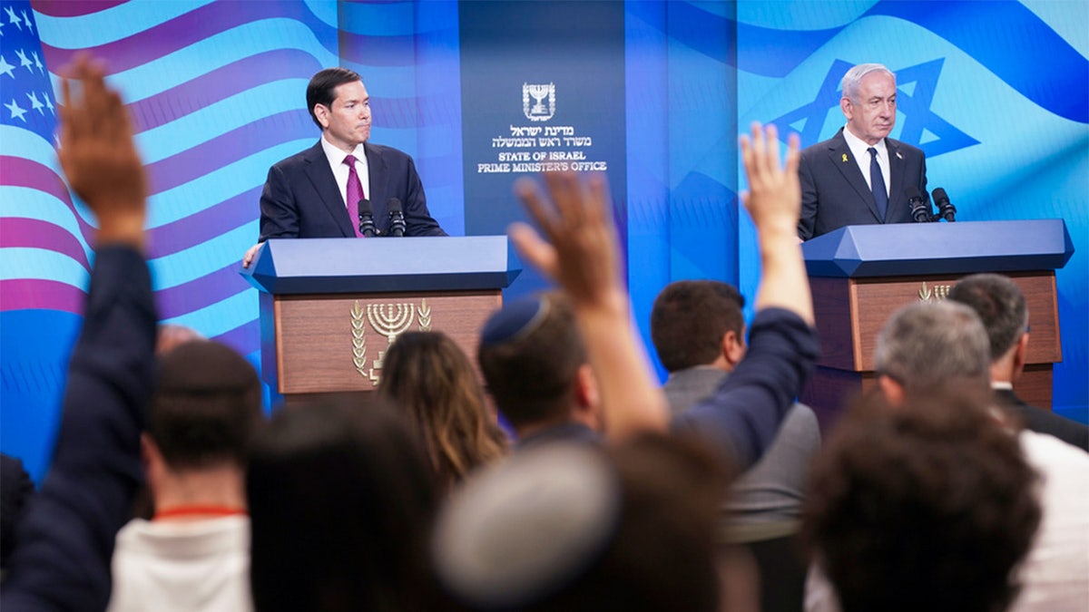 US Secretary of State Marco Rubio and Israeli Prime Minister Benjamin Netanyahu.