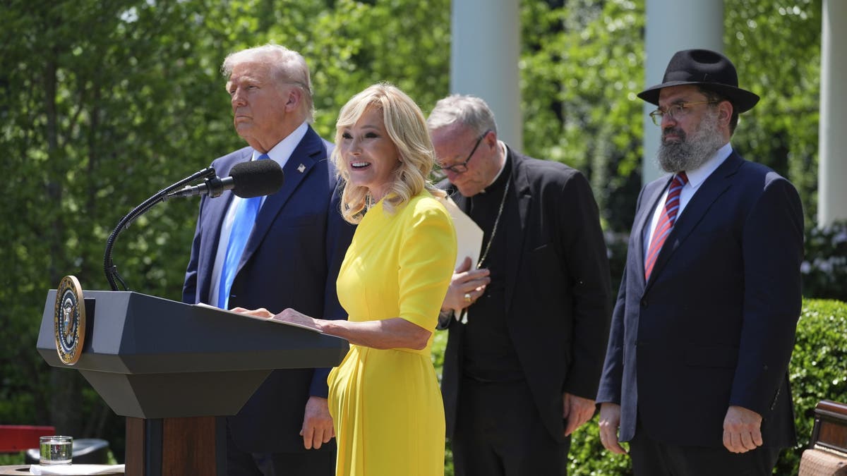 Pastor Paula White and Donald Trump
