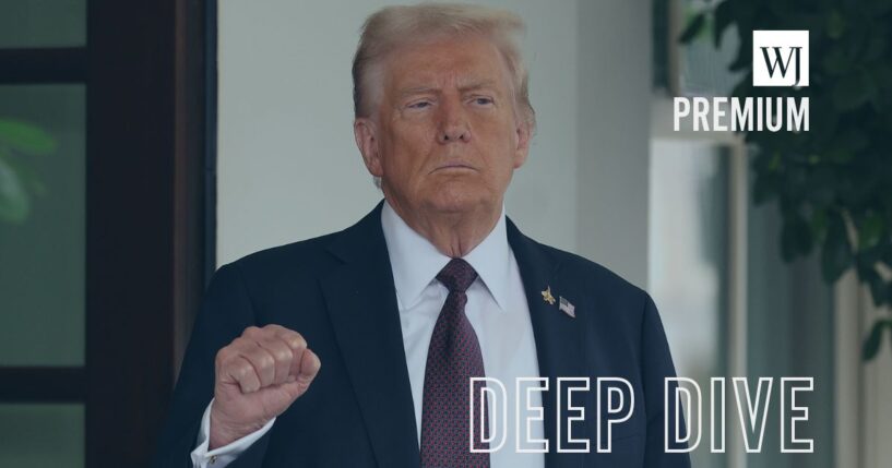 President Donald Trump signals his resolve with a raised first as he waits to welcome Israeli Prime Minister Benjamin Netanyahu at the White House Monday in Washington, D.C.