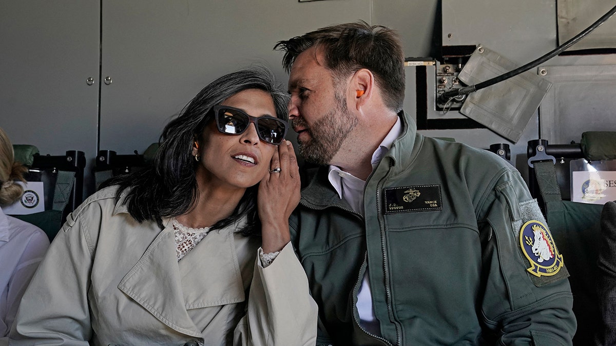 JD Vance and wife Usha at Marine Corps anniversary