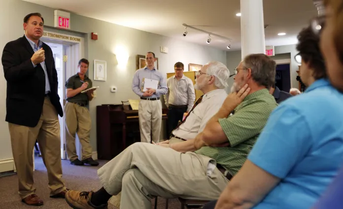 Rep. Frank Guinta, (R-NH) said wasteful spending is "one of the biggest complaints I hear from my constituents back home."Â (AP Photo/Jim Cole)