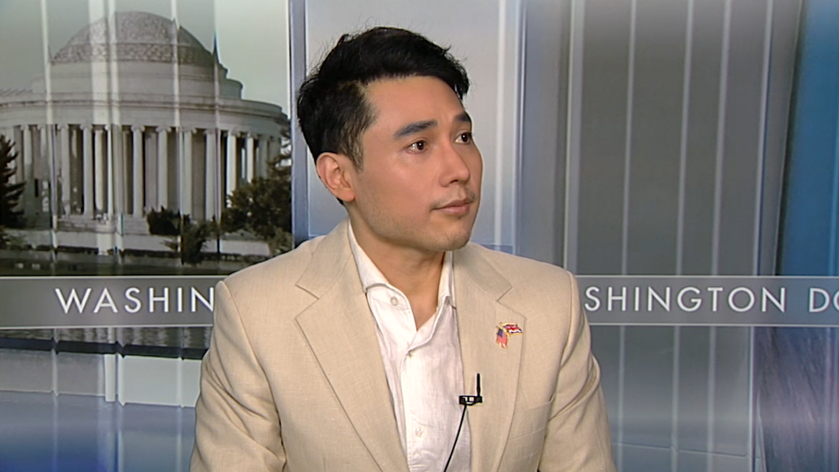 Andy Ngo being interviewed