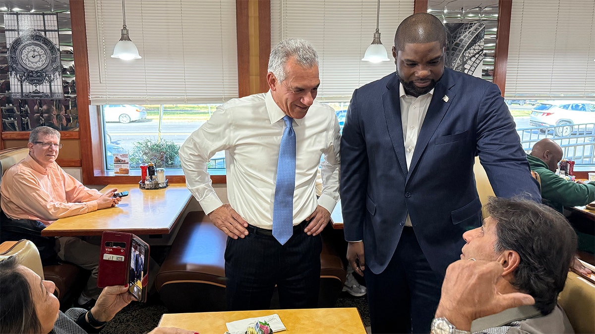 Byron Donalds and Jack Ciattarelli in New Jersey on campaign trail