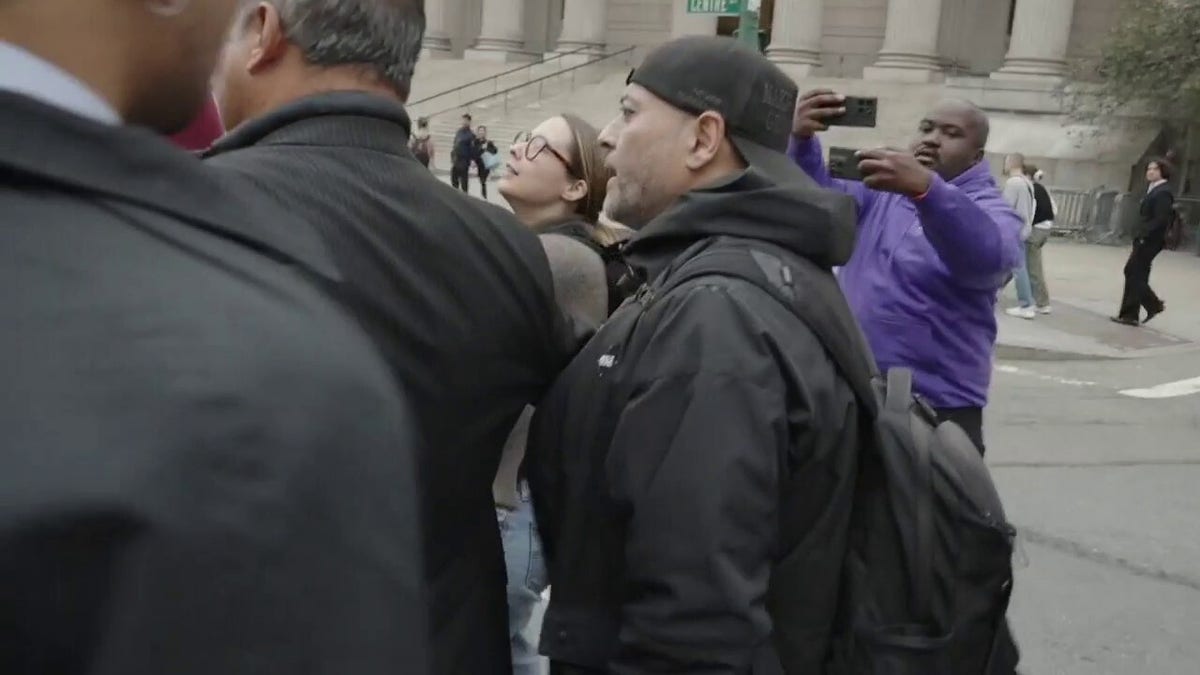 Protestors in Foley Square Manhattan