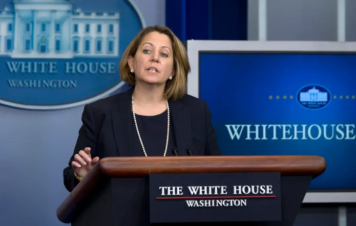 Lisa Monaco released a statement on Sunday commending the people of France for their "bravery and determination" following a series of attacks around the city a year ago. (AP Photo/Carolyn Kaster)