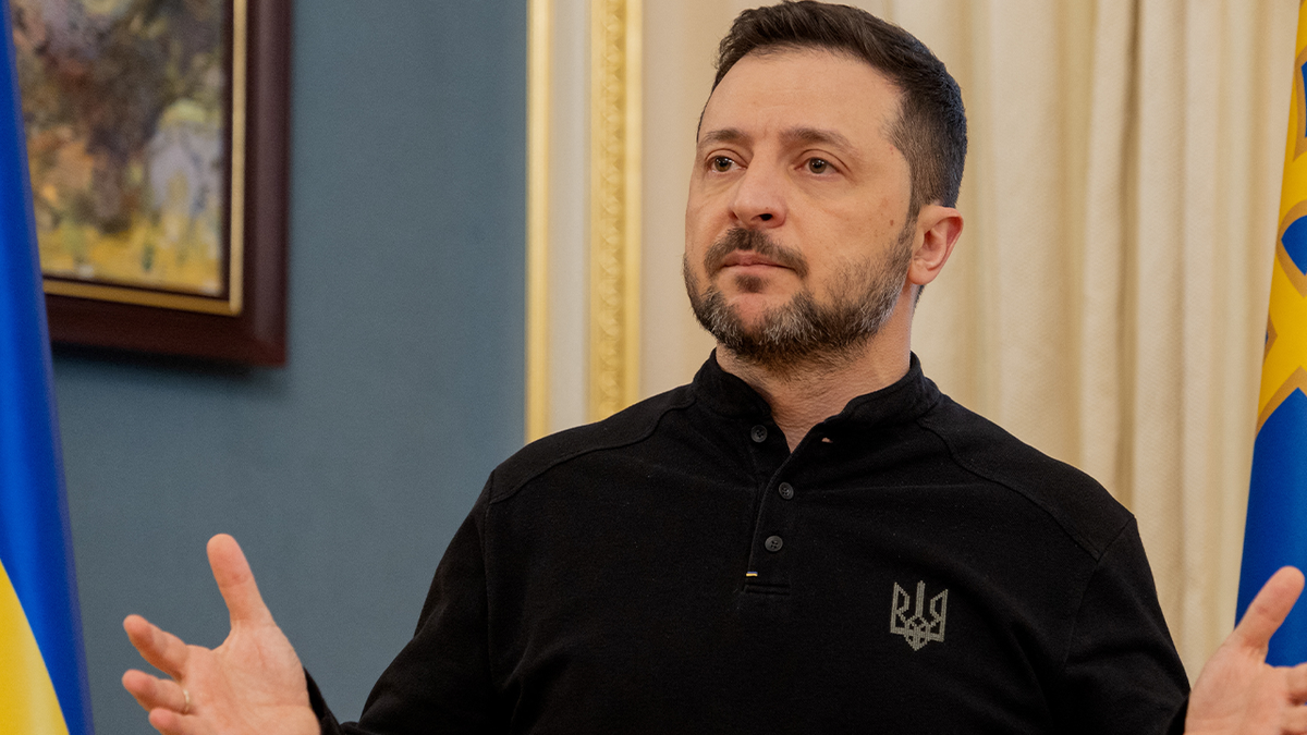 Volodymyr Zelenskyy speaks in Kyiv