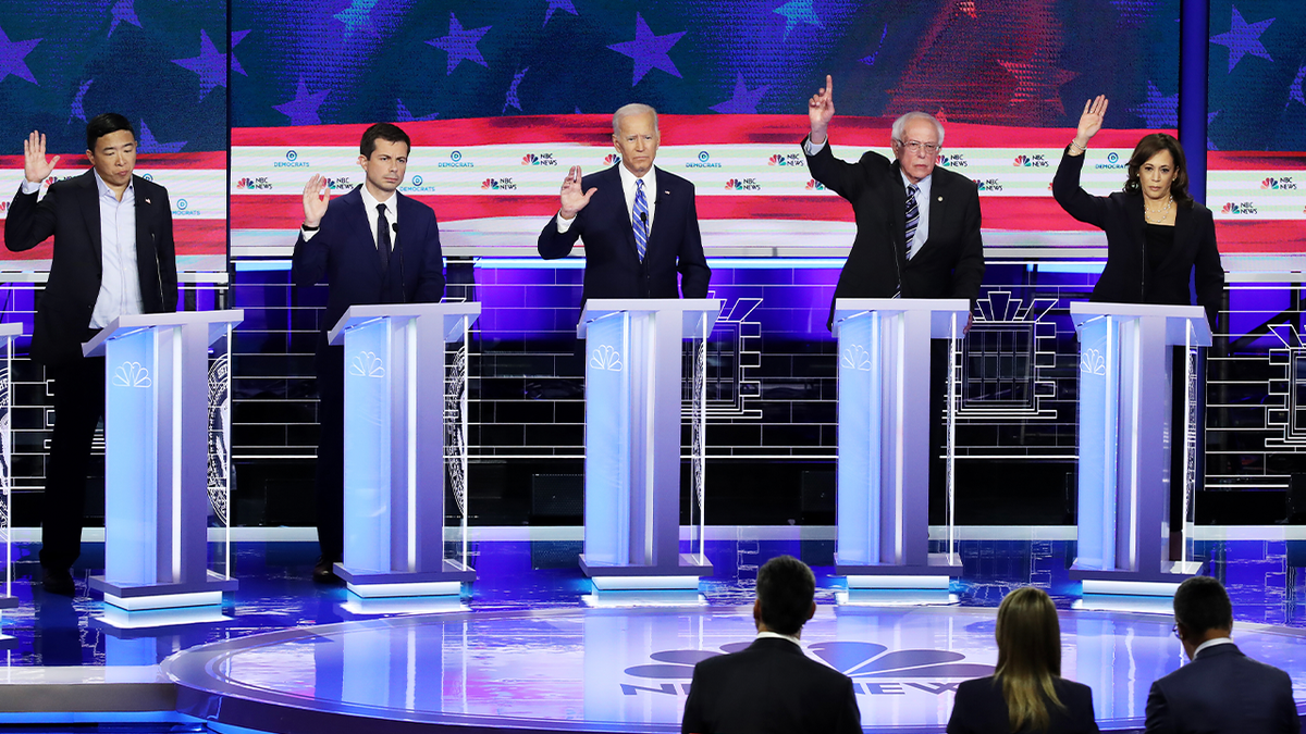 Democratic presidential candidates debate each other on NBC News
