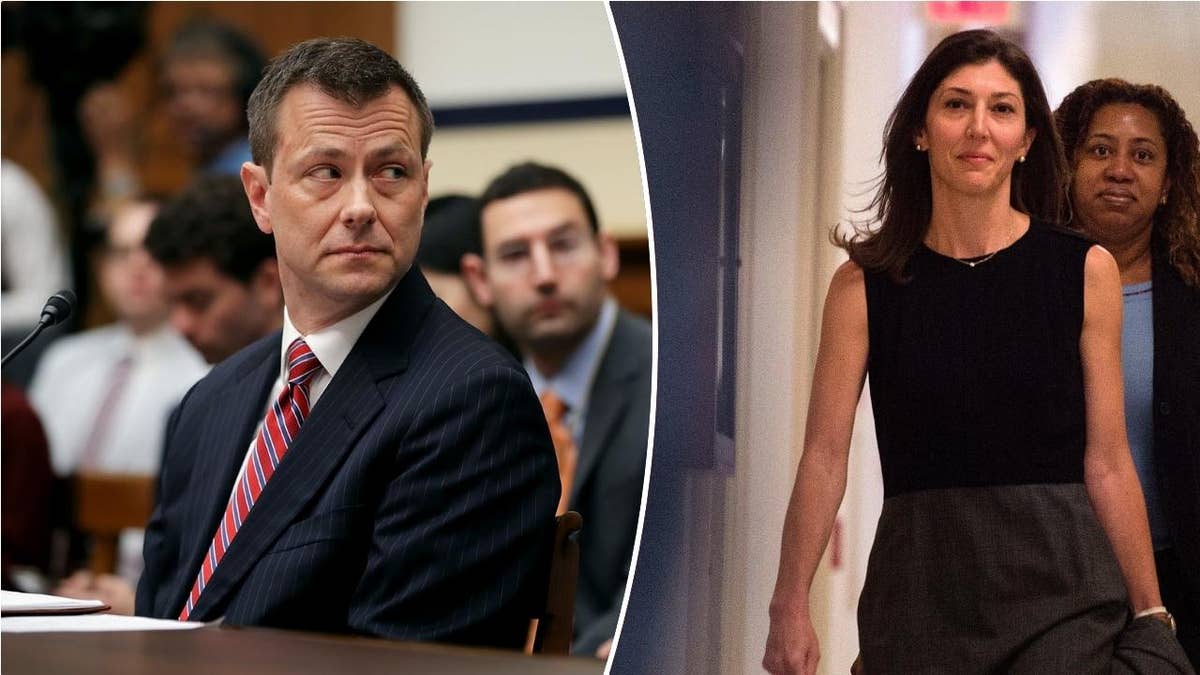Former FBI officials Peter Strzok, left, and Lisa Page, right, both served on Special Counsel Robert Mueller's team.