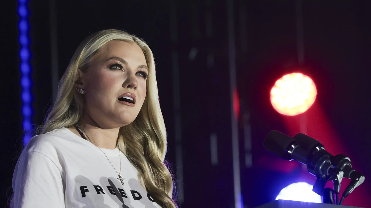 Erika Kirk speaks at TPUSA Ole Miss event.