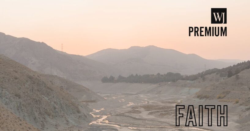 The receding waters of Latyan Dam reveal a dry riverbed near Tehran, Iran, on Nov. 10, 2025.