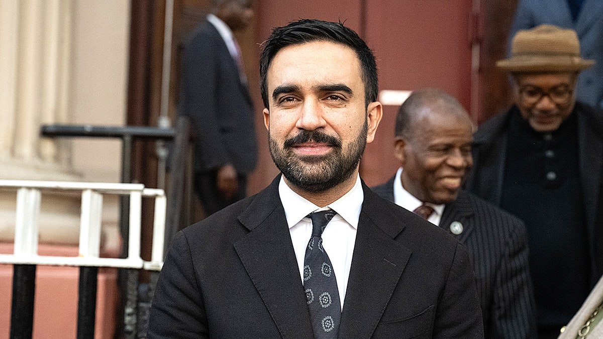 Zohran Mamdani speaks to supporters during a campaign event in Brooklyn.