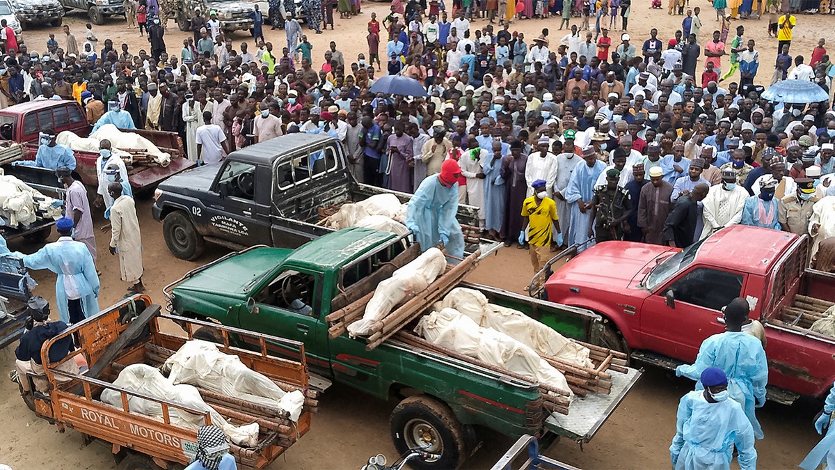 Funeral for Boko Haram victims in Yobe, Nigeria 