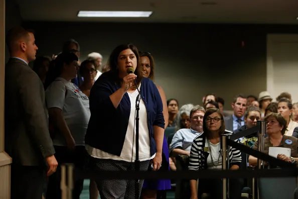 Dana Williamson, Cabinet secretary in the Office of the Governor, speaks during the Assembly Health Committee hearing.