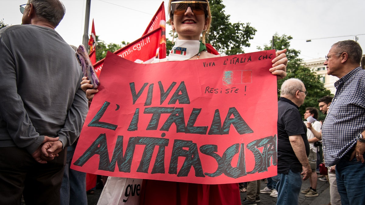 Anti-fascist demonstrators are organizing a protest following the attack on some left-wing students by Casapound militants in Rome, Italy, on June 20, 2024.