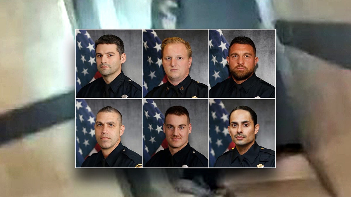 headshots of six police officers