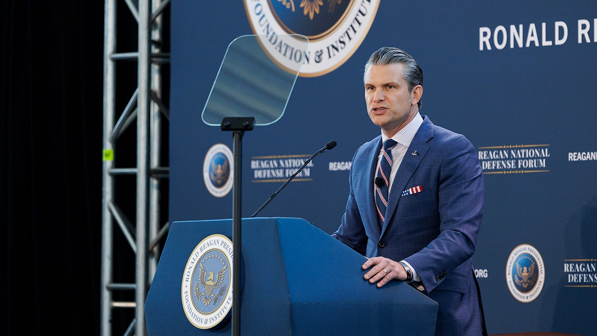 Secretary of War Pete Hegseth gives keynote speech at Reagan Forum