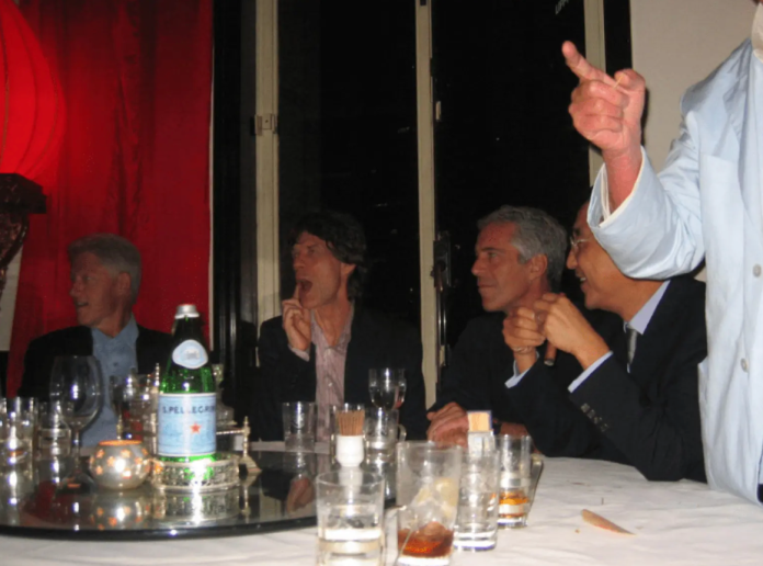 Bill Clinton and Mick Jagger.