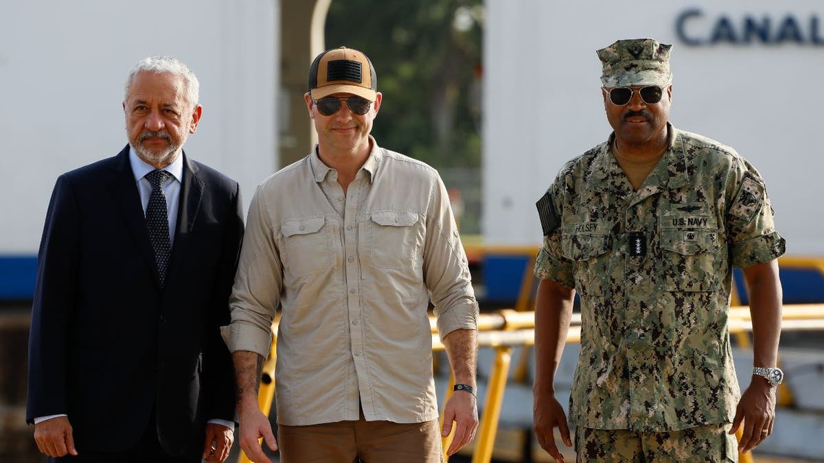 Department of War Secretary Pete Hegseth and Adm. Alvin Holsey