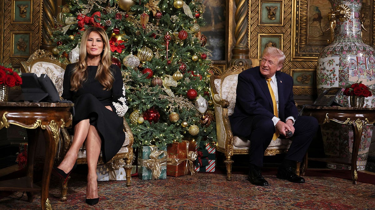 President Donald Trump talked to several children on Christmas Eve