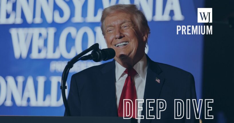 President Donald Trump delivers remarks during an event Tuesday in Mount Pocono, Pennsylvania. Trump discussed his administration's economic agenda and its efforts to lower the cost of living.