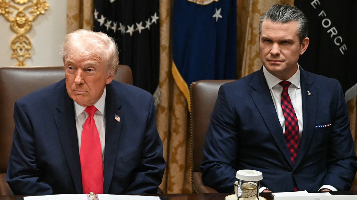 President Donald Trump and Defense Secretary Pete Hegseth