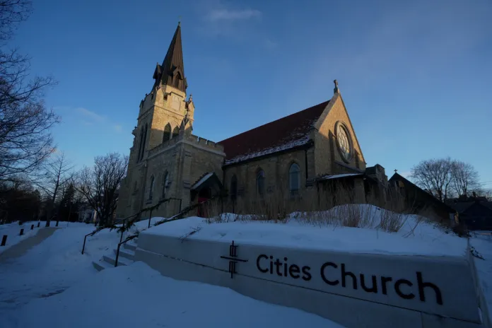 St. Paul Minnesota church that was disrupted by protesters.