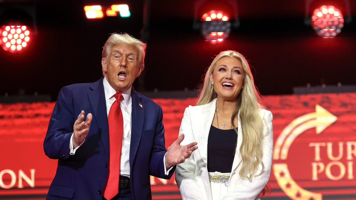 Erika Kirk and President Donald Trump