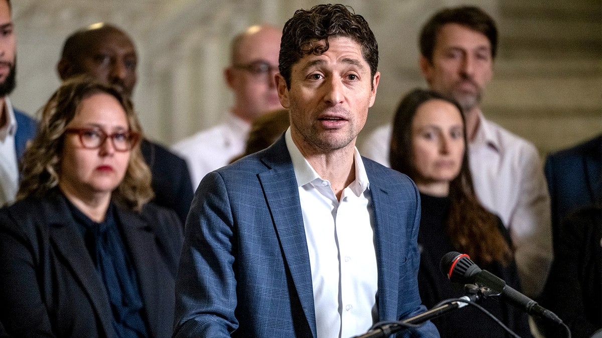 Jacob Frey speaking during press conference