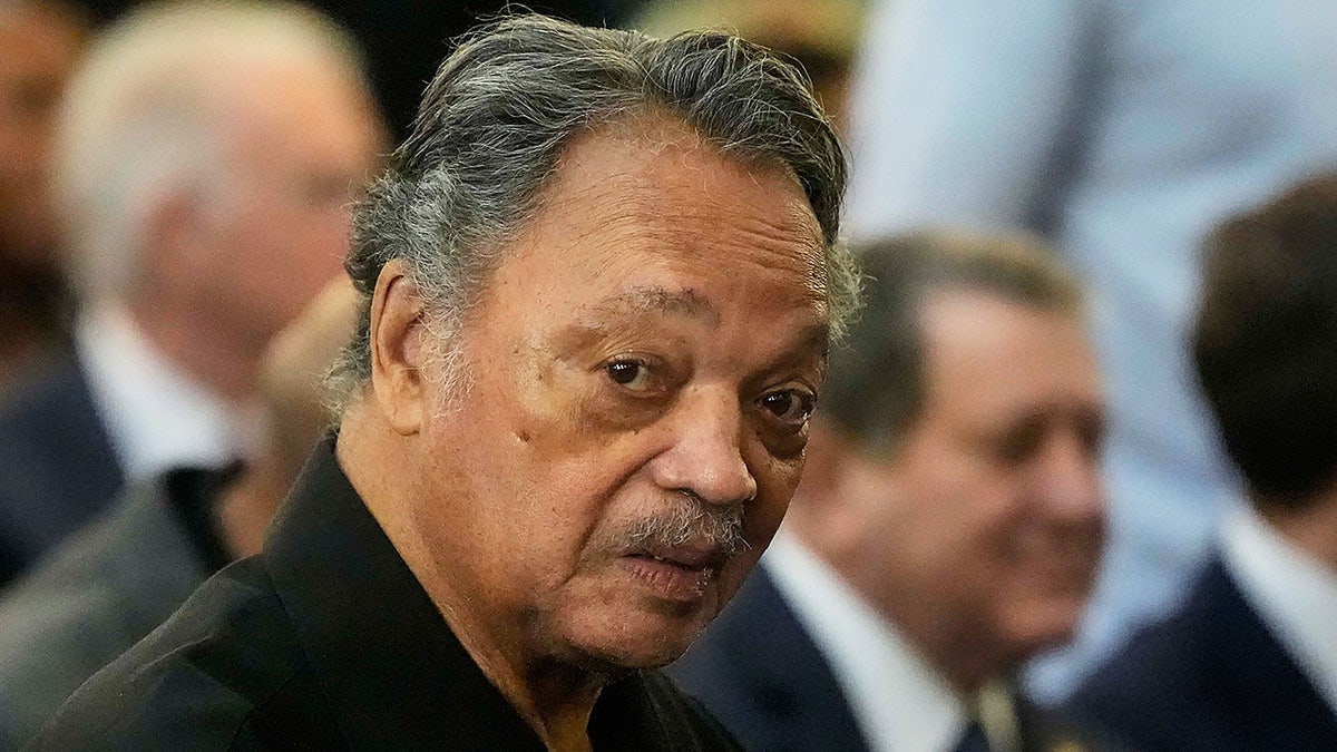 Rev. Jesse Jackson at the Tabernacle Baptist Church in Selma, Ala., March 9, 2025. (AP Photo/Mike Stewart)