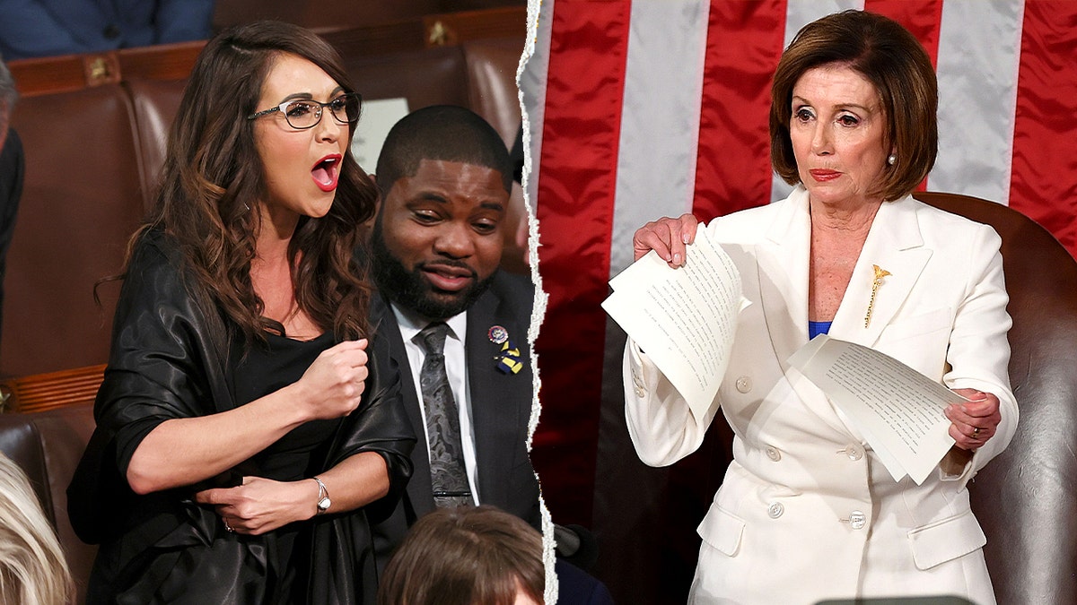 Boebert and Pelosi SOTU split